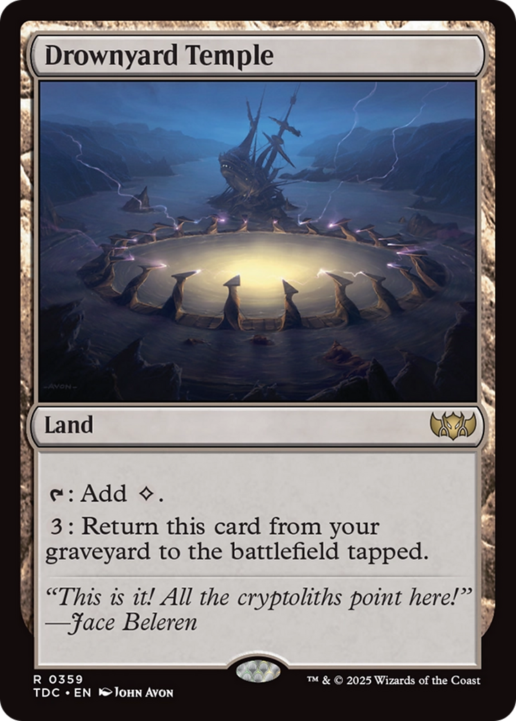Drownyard Temple [Tarkir: Dragonstorm Commander] | L.A. Mood Comics and Games