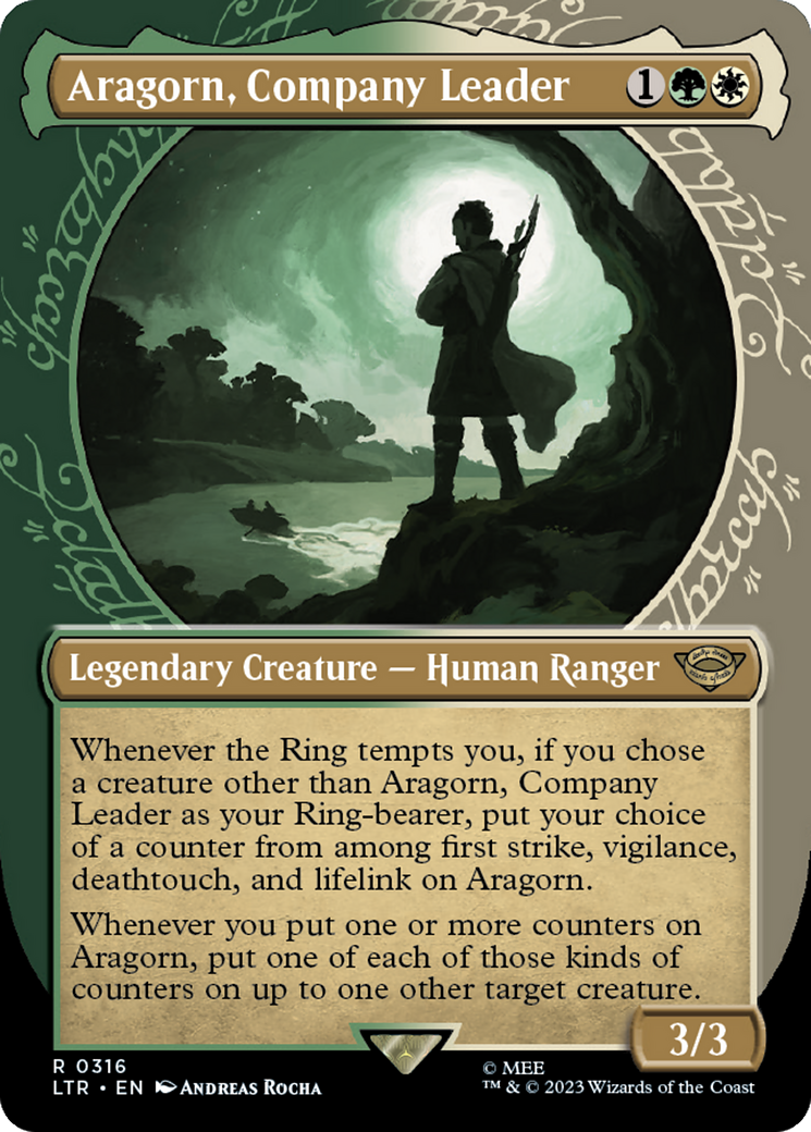 Aragorn, Company Leader (Showcase Ring Frame) [The Lord of the Rings: Tales of Middle-Earth] | L.A. Mood Comics and Games