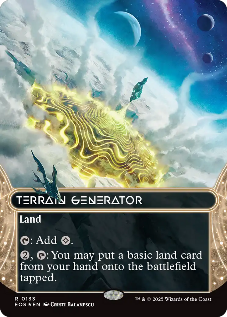 Terrain Generator (0133) (Borderless) (Galaxy Foil) [Edge of Eternities: Stellar Sights] | L.A. Mood Comics and Games