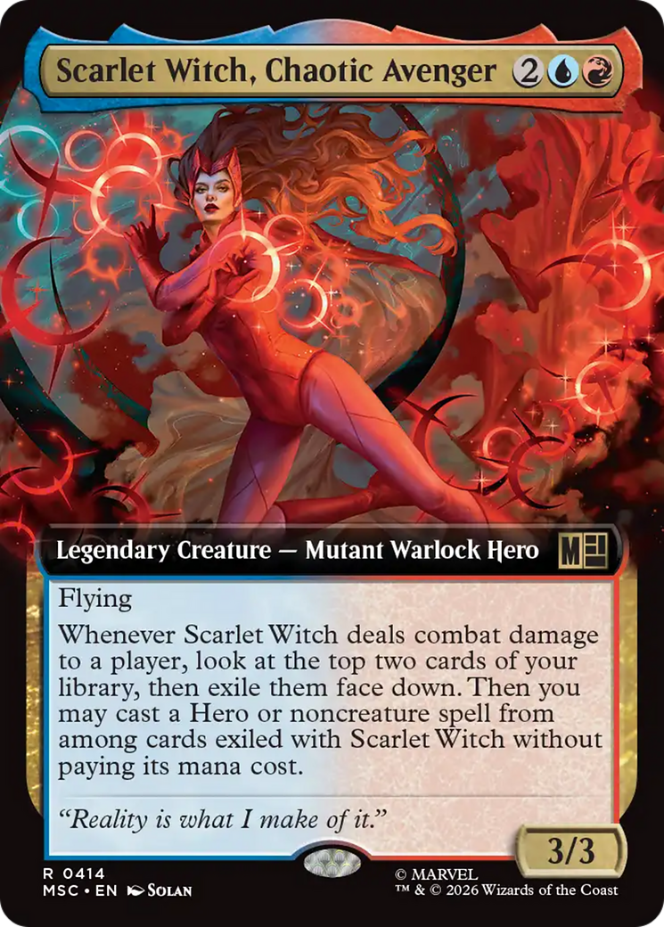 Scarlet Witch, Chaotic Avenger (Extended Art) [Marvel Super Heroes Commander] | L.A. Mood Comics and Games
