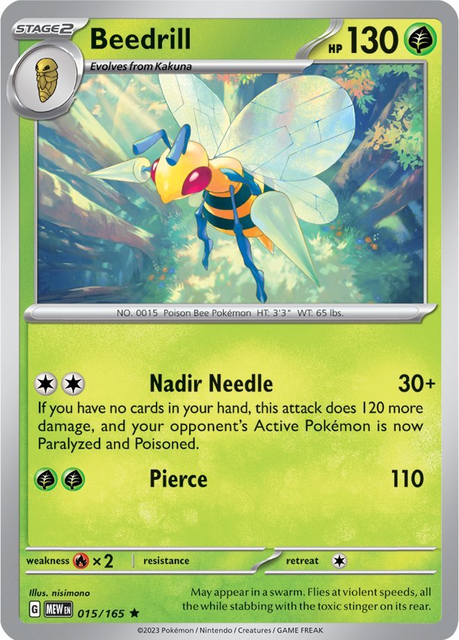 Beedrill (015/165) [Scarlet & Violet 151] | L.A. Mood Comics and Games