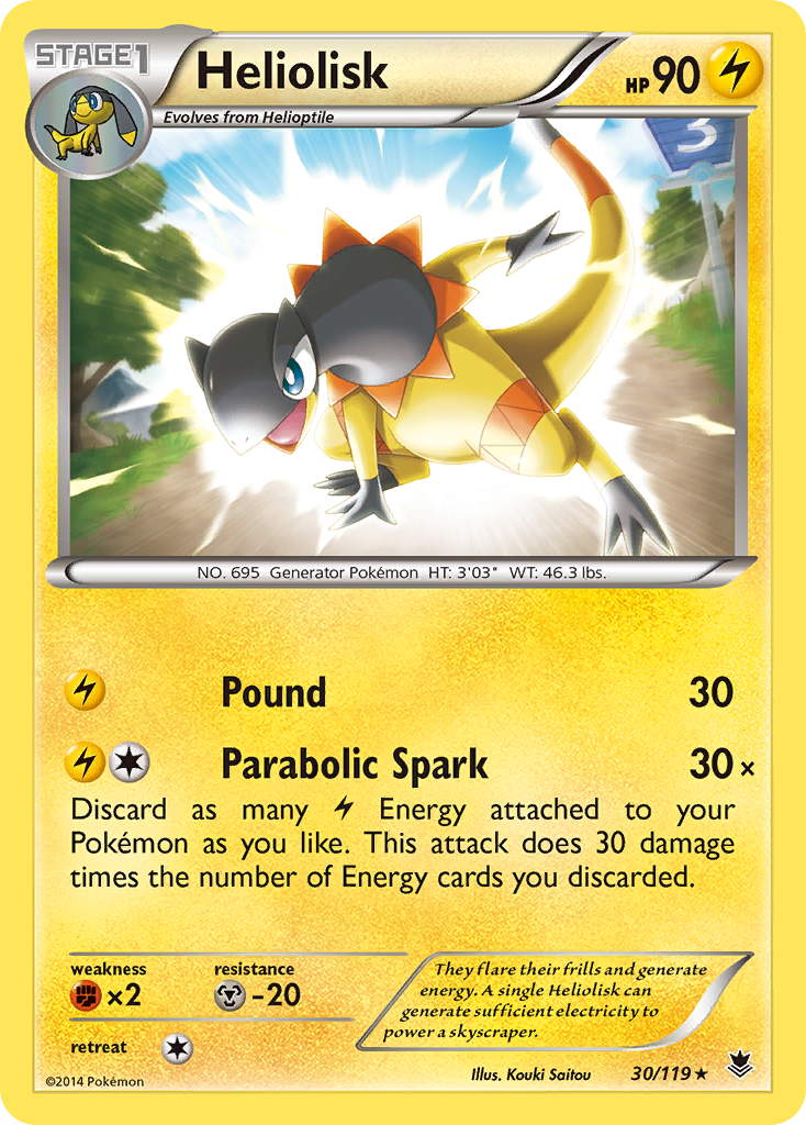 Heliolisk (30/119) [XY: Phantom Forces] | L.A. Mood Comics and Games