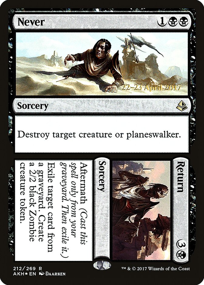 Never // Return [Amonkhet Prerelease Promos] | L.A. Mood Comics and Games