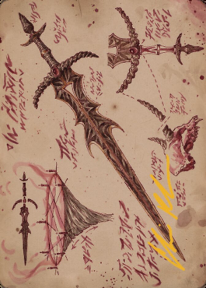 Blackblade Reforged Art Card (Gold-Stamped Signature) [The Brothers' War Art Series] | L.A. Mood Comics and Games