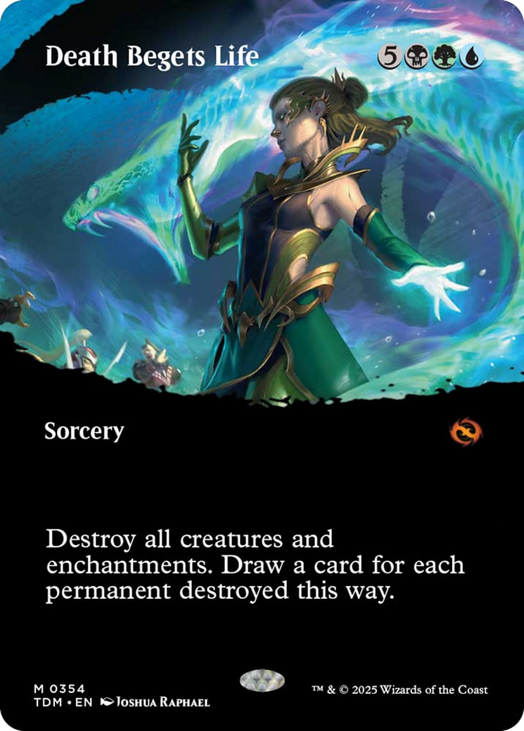 Death Begets Life (Borderless) [Tarkir: Dragonstorm] | L.A. Mood Comics and Games