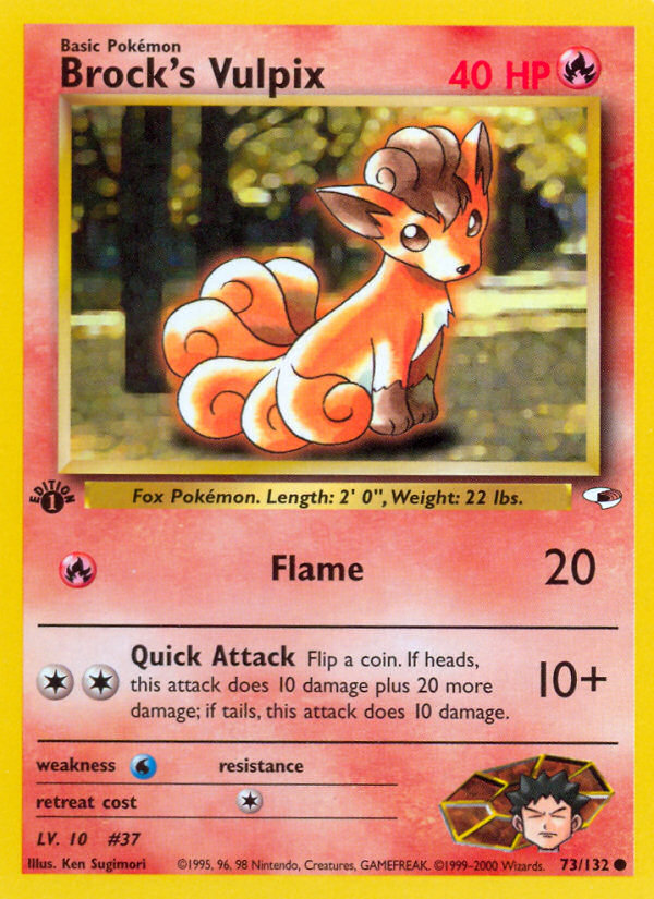 Brock's Vulpix (73/132) [Gym Heroes 1st Edition] | L.A. Mood Comics and Games