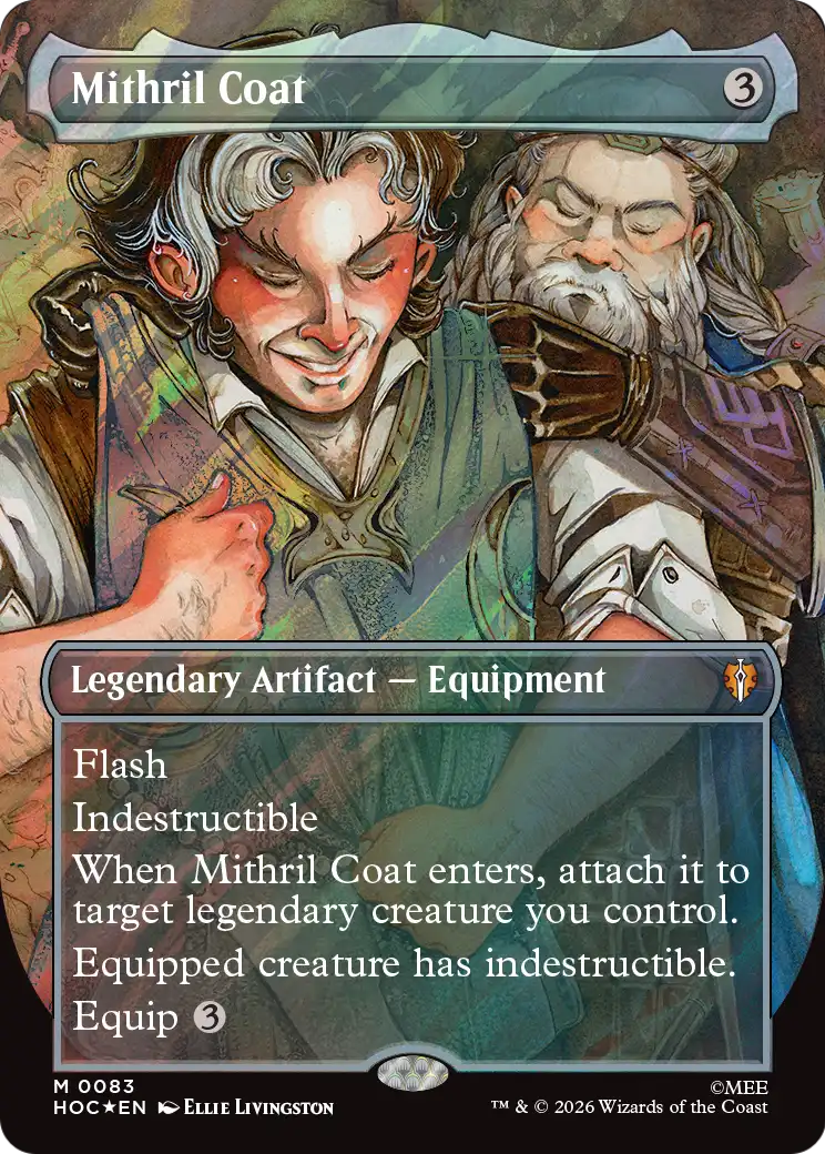 Mithril Coat (Borderless) (Surge Foil) [The Hobbit: Eternal-Legal] | L.A. Mood Comics and Games