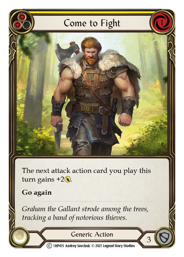 Come to Fight (Yellow) [1HP415] (History Pack 1) | L.A. Mood Comics and Games