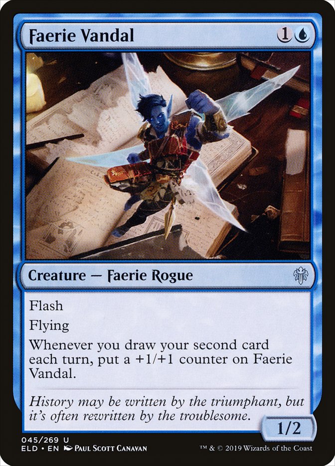 Faerie Vandal [Throne of Eldraine] | L.A. Mood Comics and Games