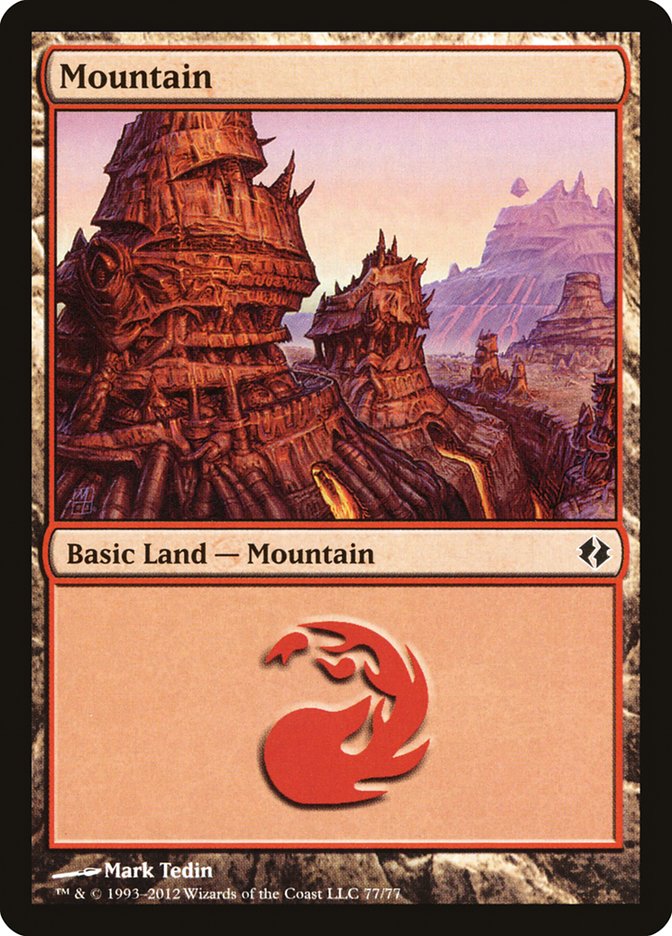 Mountain (77) [Duel Decks: Venser vs. Koth] | L.A. Mood Comics and Games