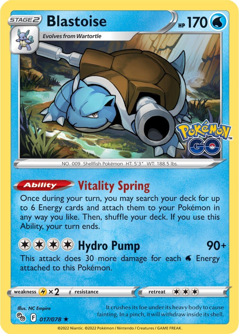 Blastoise (017/078) [Pokémon GO] | L.A. Mood Comics and Games