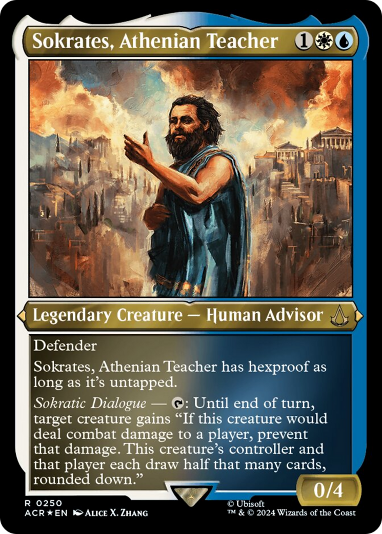 Sokrates, Athenian Teacher (Foil Etched) [Assassin's Creed] | L.A. Mood Comics and Games
