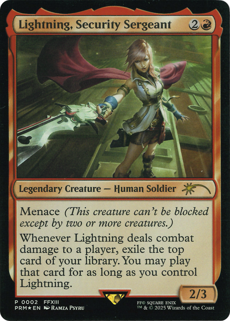 Lightning, Security Sergeant (Costco Bundle) [FINAL FANTASY Promos] | L.A. Mood Comics and Games