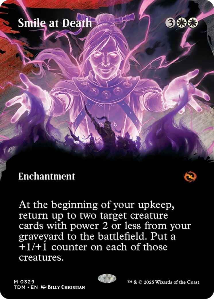 Smile at Death (Borderless) [Tarkir: Dragonstorm] | L.A. Mood Comics and Games