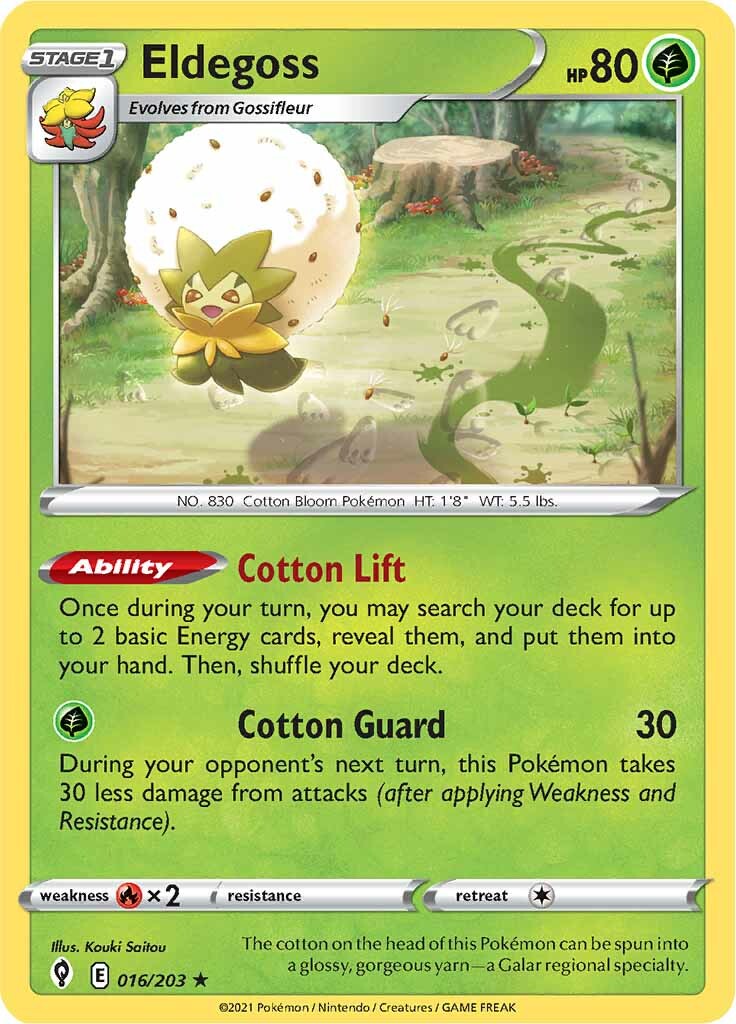 Eldegoss (016/203) (Theme Deck Exclusive) [Sword & Shield: Evolving Skies] | L.A. Mood Comics and Games