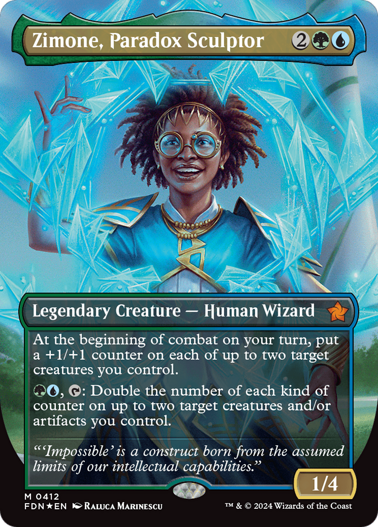 Zimone, Paradox Sculptor (Borderless) (Mana Foil) [Foundations] | L.A. Mood Comics and Games