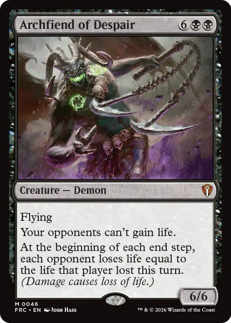 Archfiend of Despair [Reality Fracture Commander] | L.A. Mood Comics and Games