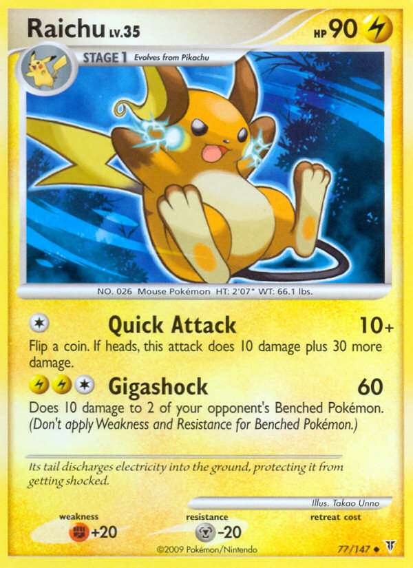 Raichu (77/147) [Platinum: Supreme Victors] | L.A. Mood Comics and Games