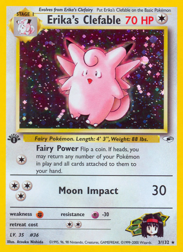 Erika's Clefable (3/132) [Gym Heroes 1st Edition] | L.A. Mood Comics and Games