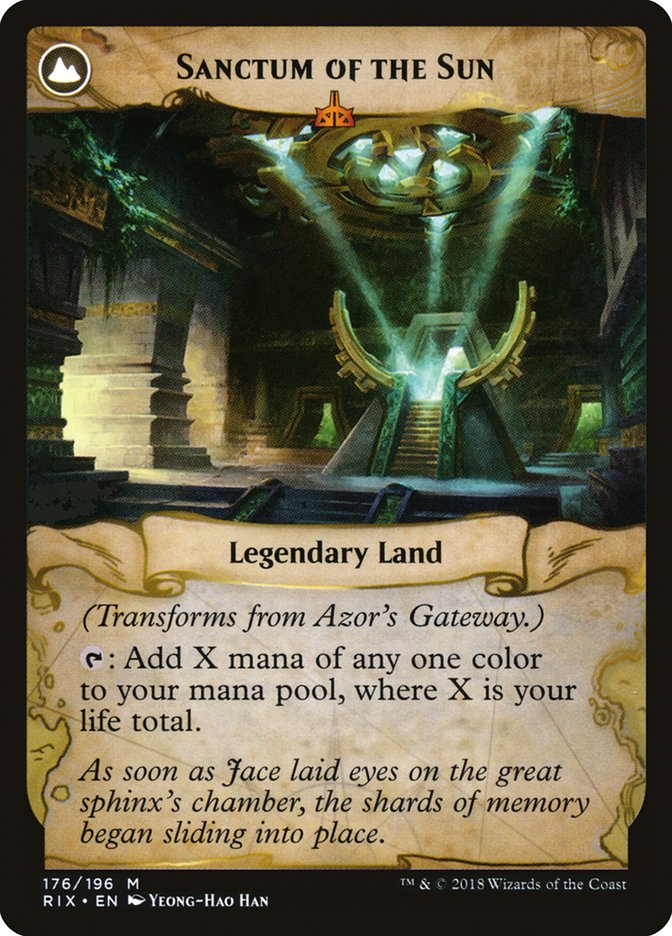 Azor's Gateway // Sanctum of the Sun [Rivals of Ixalan] | L.A. Mood Comics and Games