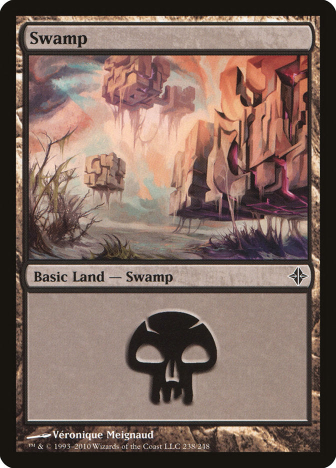 Swamp (238) [Rise of the Eldrazi] | L.A. Mood Comics and Games