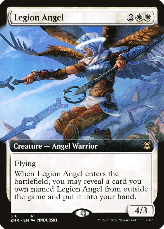 Legion Angel (Extended Art) [Zendikar Rising] | L.A. Mood Comics and Games