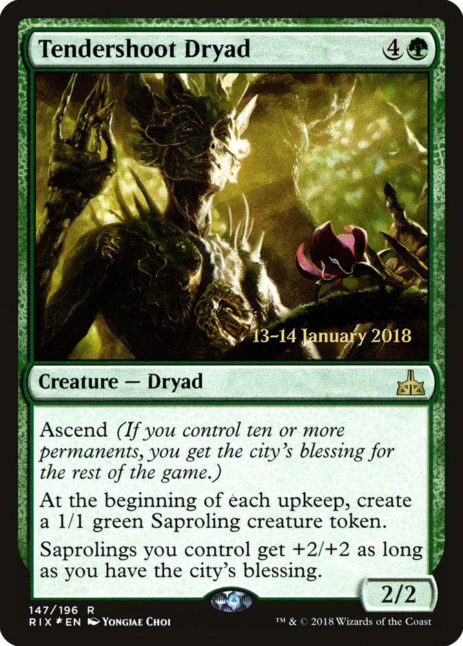 Tendershoot Dryad [Rivals of Ixalan Prerelease Promos] | L.A. Mood Comics and Games