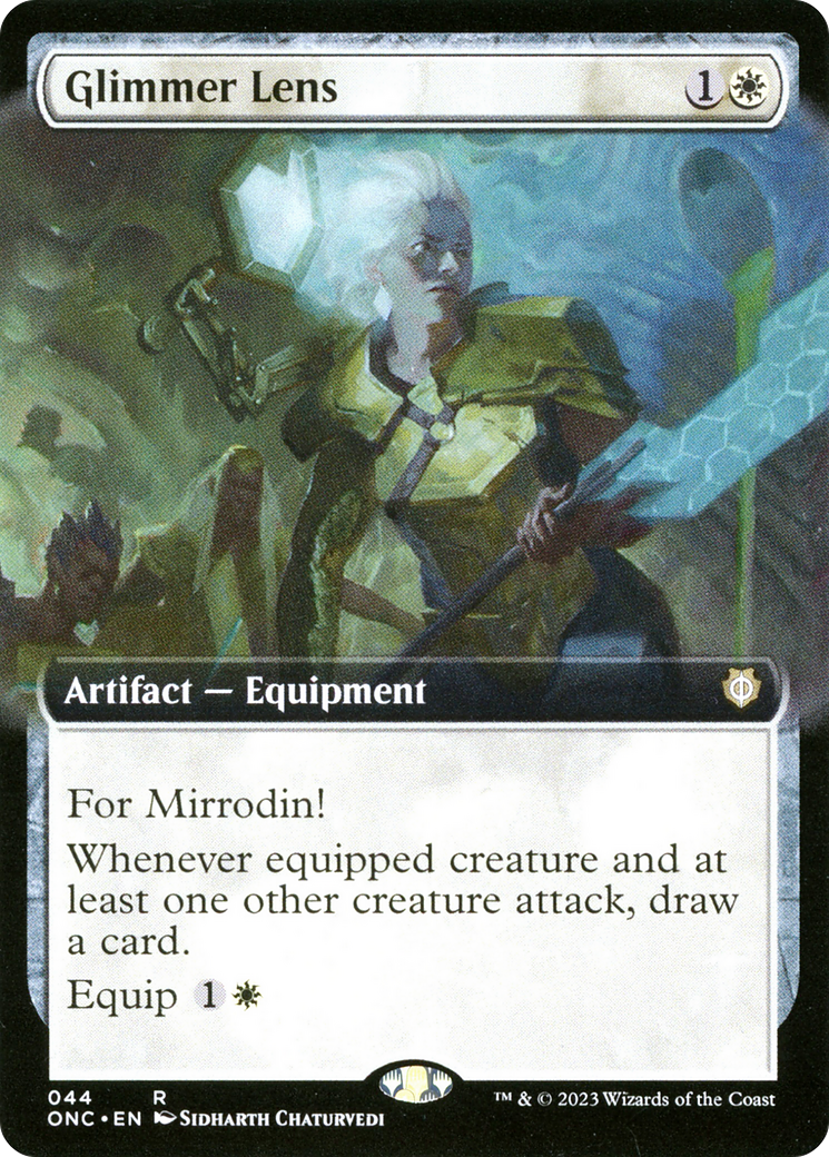 Glimmer Lens (Extended Art) [Phyrexia: All Will Be One Commander] | L.A. Mood Comics and Games