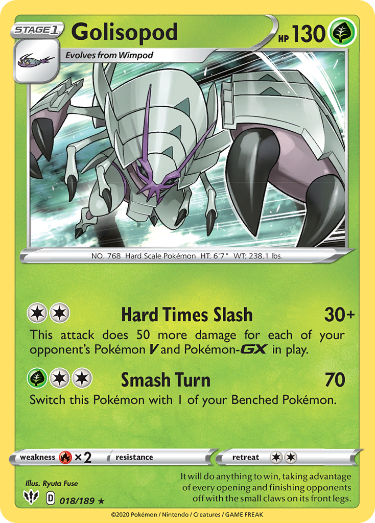 Golisopod (018/189) [Sword & Shield: Darkness Ablaze] | L.A. Mood Comics and Games