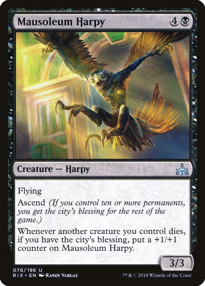 Mausoleum Harpy [Rivals of Ixalan] | L.A. Mood Comics and Games