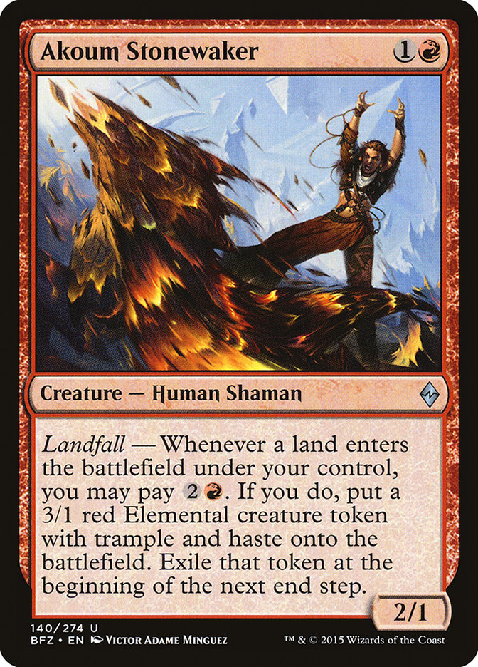 Akoum Stonewaker [Battle for Zendikar] | L.A. Mood Comics and Games