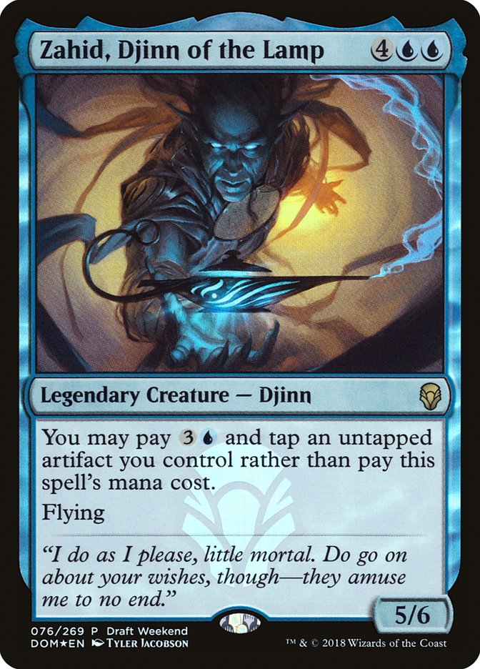 Zahid, Djinn of the Lamp (Draft Weekend) [Dominaria Promos] | L.A. Mood Comics and Games