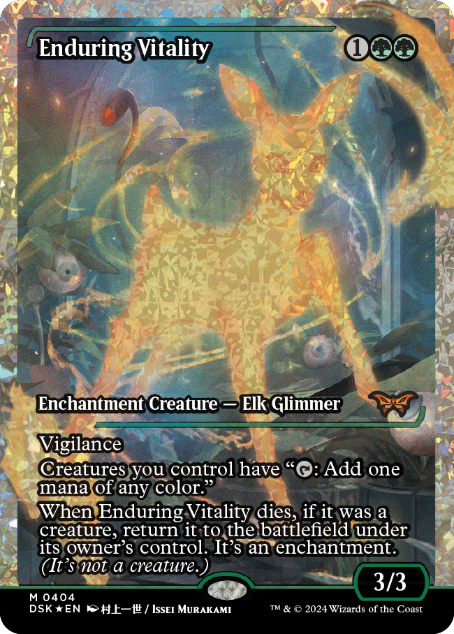 Enduring Vitality (Japan Showcase Fracture Foil) [Duskmourn: House of Horror] | L.A. Mood Comics and Games