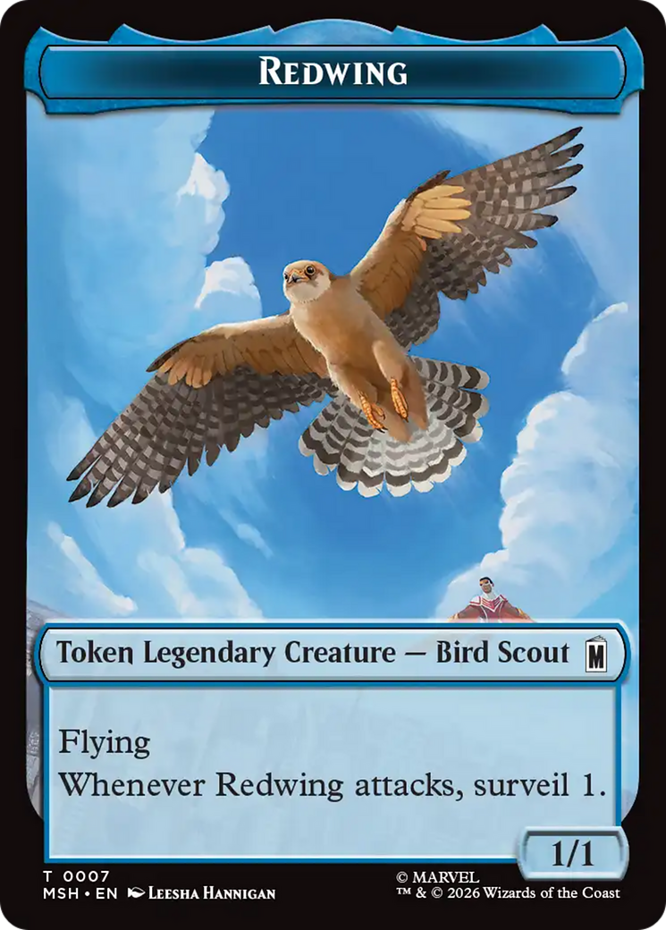 Redwing // Zabu Double-Sided Token [Marvel Super Heroes Tokens] | L.A. Mood Comics and Games