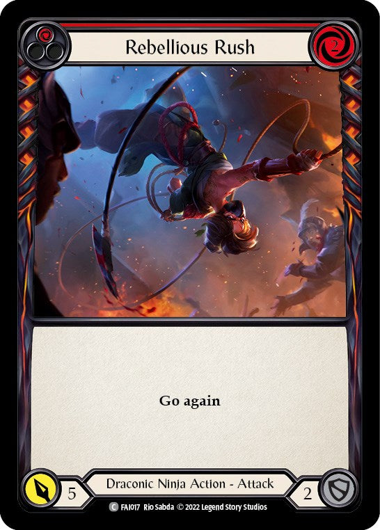 Rebellious Rush (Red) [FAI017] (Uprising Fai Blitz Deck) | L.A. Mood Comics and Games