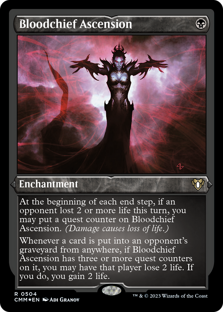 Bloodchief Ascension (Foil Etched) [Commander Masters] | L.A. Mood Comics and Games