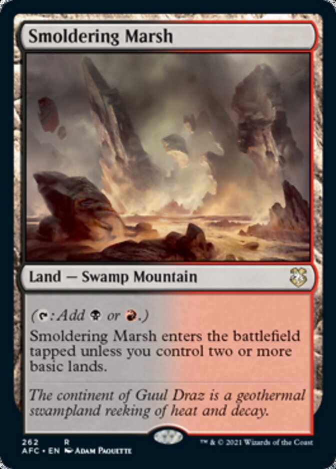 Smoldering Marsh [Dungeons & Dragons: Adventures in the Forgotten Realms Commander] | L.A. Mood Comics and Games