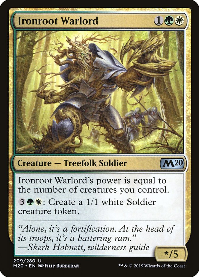 Ironroot Warlord [Core Set 2020] | L.A. Mood Comics and Games