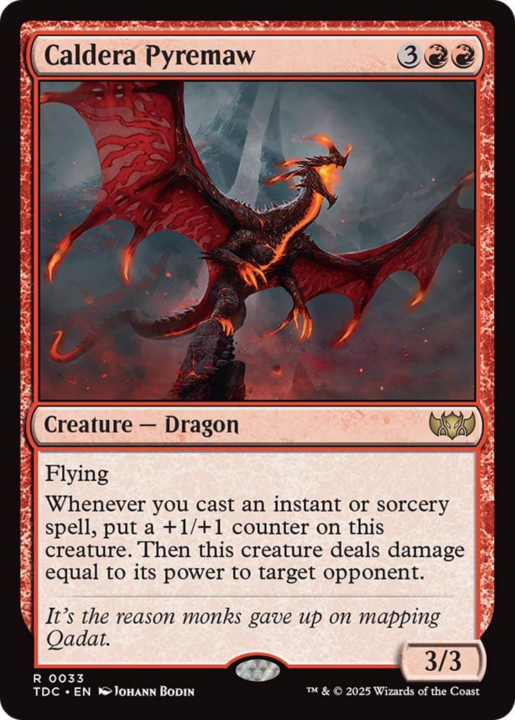Caldera Pyremaw [Tarkir: Dragonstorm Commander] | L.A. Mood Comics and Games