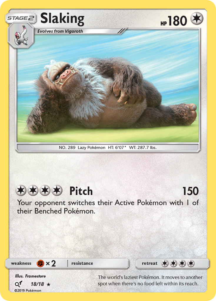 Slaking (18/18) [Sun & Moon: Detective Pikachu] | L.A. Mood Comics and Games