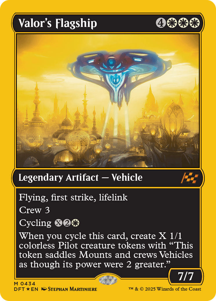 Valor's Flagship (First-Place Foil) [Aetherdrift] | L.A. Mood Comics and Games