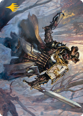 Brutal Cathar Art Card (Gold-Stamped Signature) [Innistrad: Midnight Hunt Art Series] | L.A. Mood Comics and Games