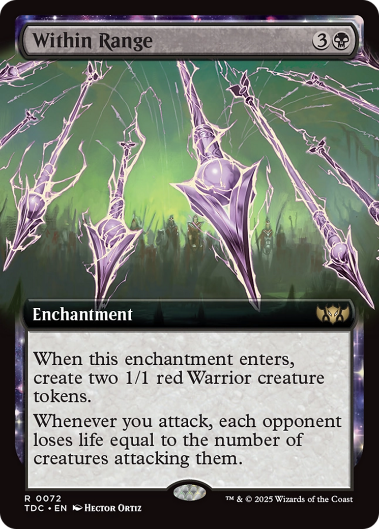 Within Range (Extended Art) [Tarkir: Dragonstorm Commander] | L.A. Mood Comics and Games
