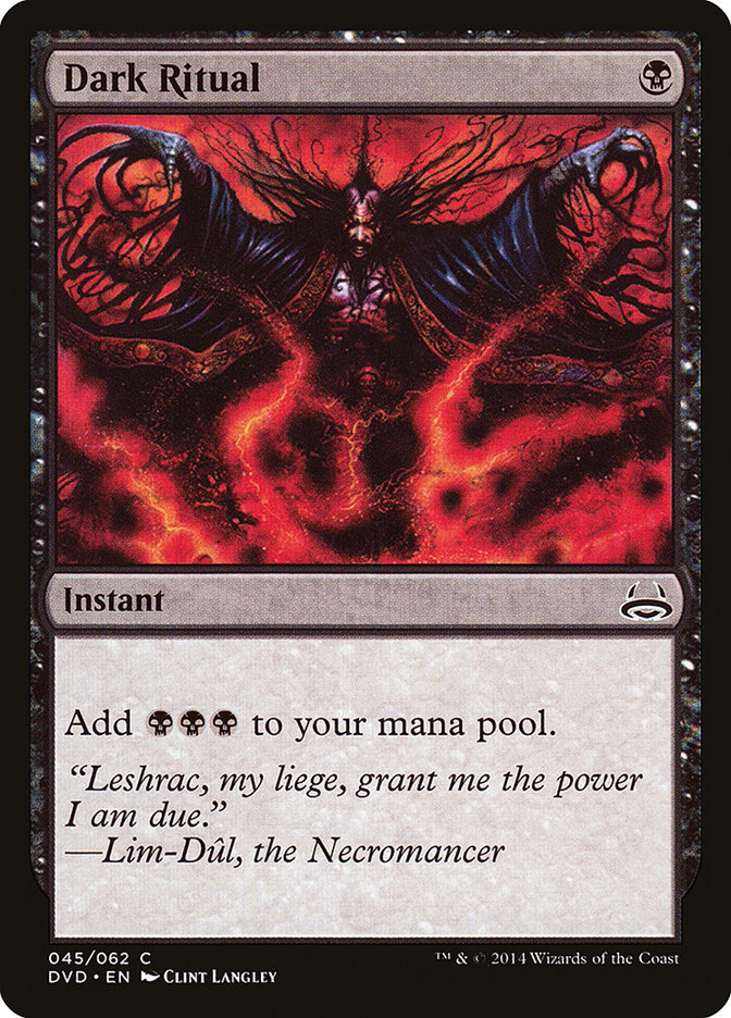 Dark Ritual (Divine vs. Demonic) [Duel Decks Anthology] | L.A. Mood Comics and Games