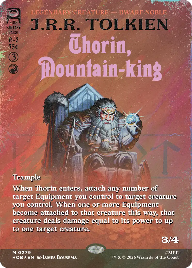 Thorin, Mountain-king (Borderless) (Surge Foil) [The Hobbit] | L.A. Mood Comics and Games