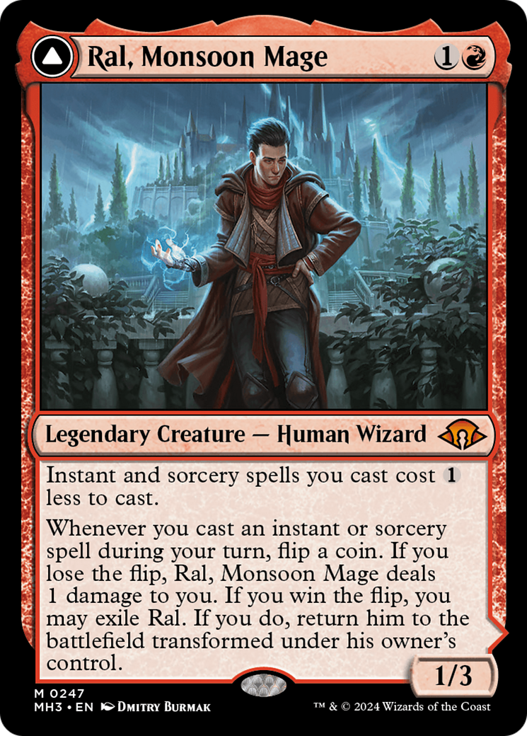 Ral, Monsoon Mage // Ral, Leyline Prodigy [Modern Horizons 3] | L.A. Mood Comics and Games