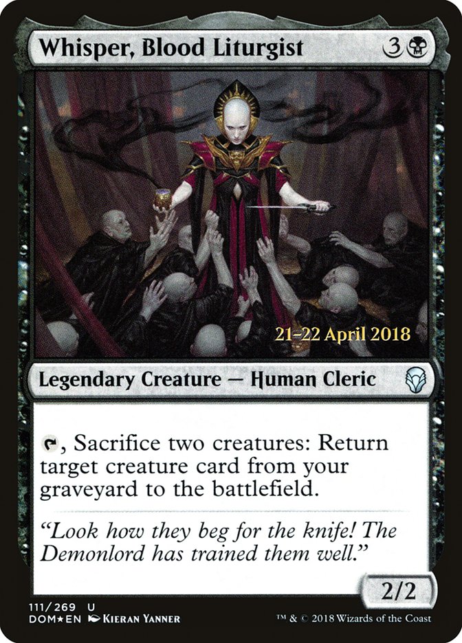 Whisper, Blood Liturgist [Dominaria Prerelease Promos] | L.A. Mood Comics and Games