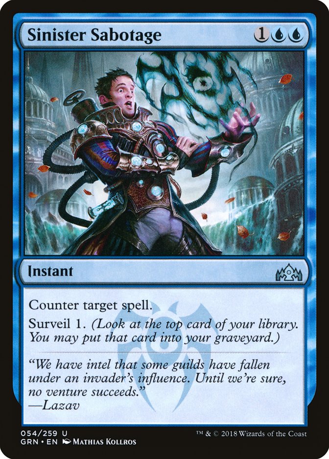 Sinister Sabotage [Guilds of Ravnica] | L.A. Mood Comics and Games