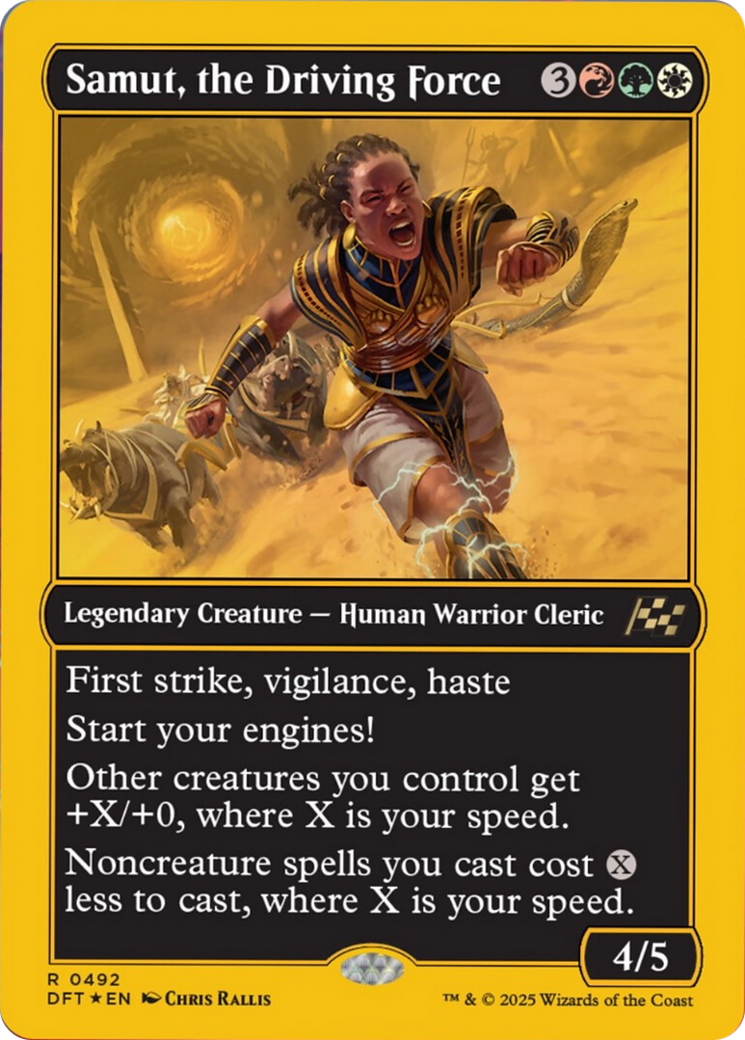 Samut, the Driving Force (First-Place Foil) [Aetherdrift] | L.A. Mood Comics and Games