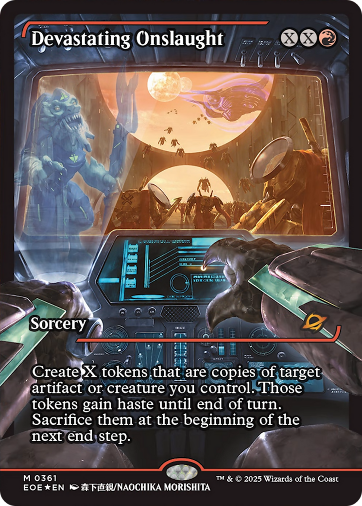 Devastating Onslaught (0361) (Showcase) [Edge of Eternities] | L.A. Mood Comics and Games